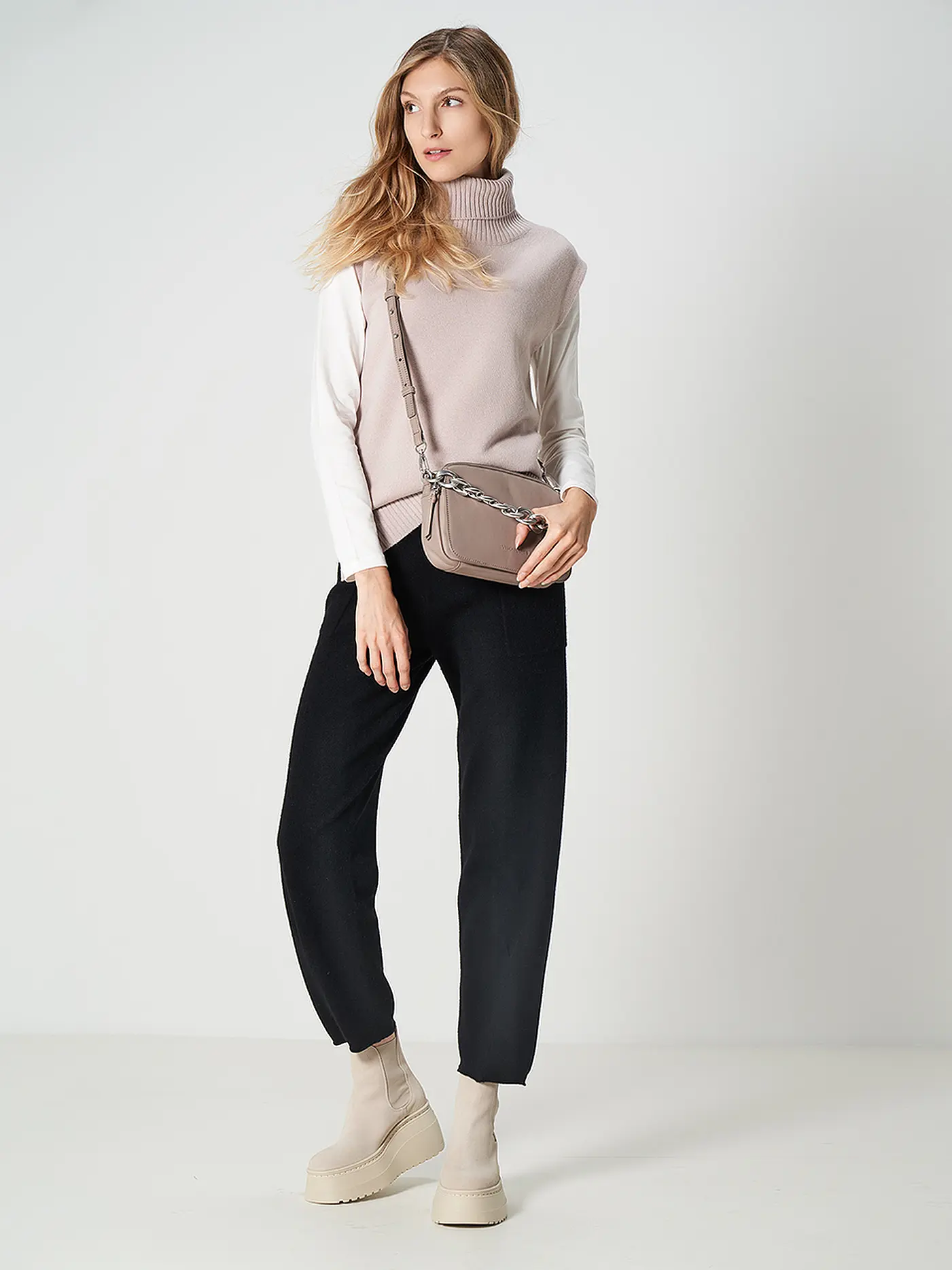 LES VISIONNAIRES | Ledertasche - Umhängetasche EMILY CHAIN | 
